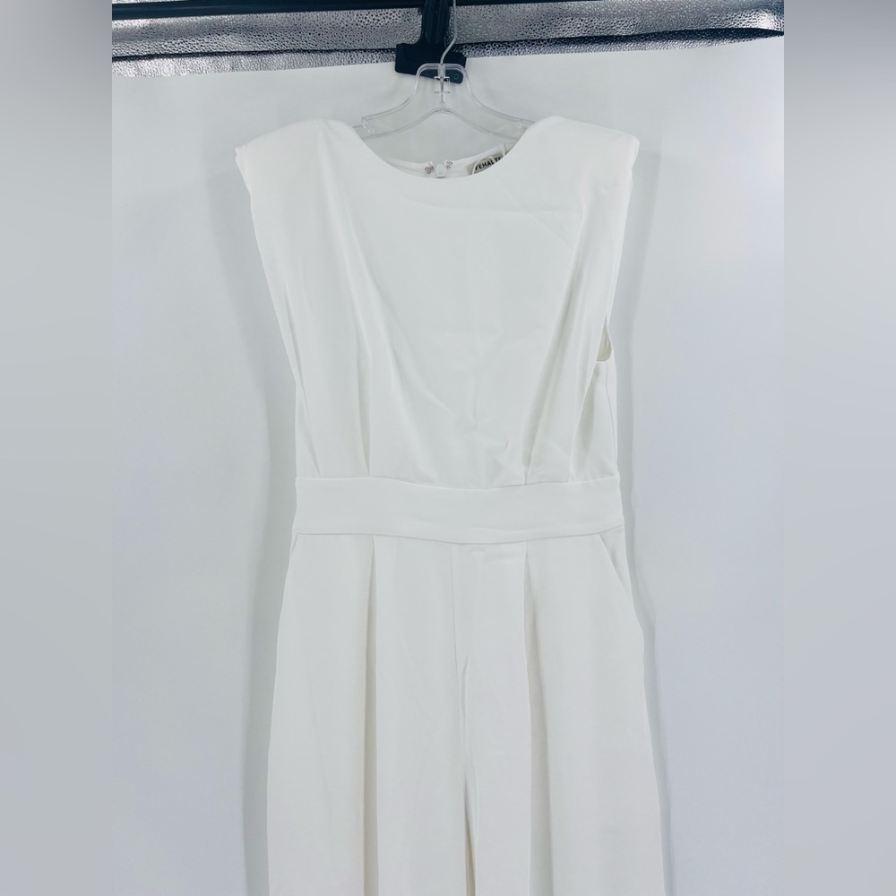 Fehaute white sleeveless jumpsuit new size 6 - Picture 9 of 13